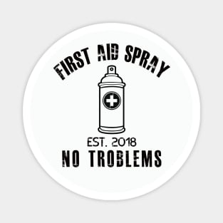 First Aid Spray Vintage Magnet